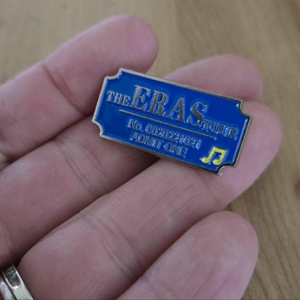 Taylor Swift The Eras Tour Ticket Enamel Pin Collectible